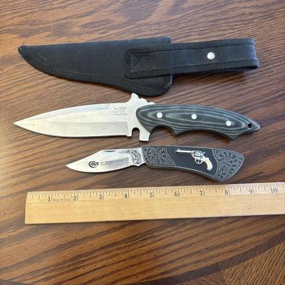 LOT 93: Frost Cutlery Pocket Knife & Franklin Mint Colt 1877 Double Action "Lightning"