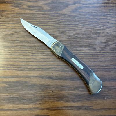 LOT 94: Pocket Knives: Brown Stone 715, Leatherman Tool, Combo Edge