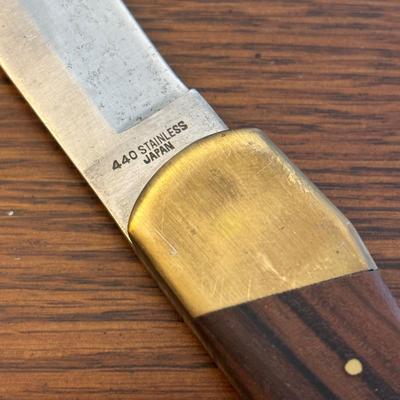 LOT 94: Pocket Knives: Brown Stone 715, Leatherman Tool, Combo Edge