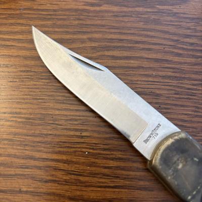 LOT 94: Pocket Knives: Brown Stone 715, Leatherman Tool, Combo Edge