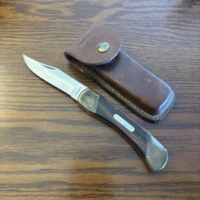 LOT 94: Pocket Knives: Brown Stone 715, Leatherman Tool, Combo Edge
