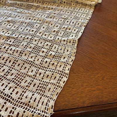 LOT 95: Basket of Crocheted Doilies & Tablecloths