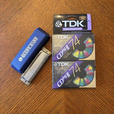 LOT 97: Blue Harp Harmonica, Mintek Mic, Qwik Tune, Guitar/Bass Tuner & More