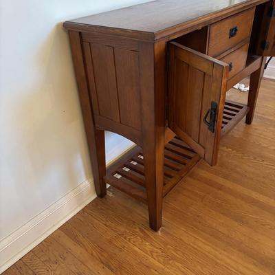 LOT 98: Mission Style Credenza/Side Board