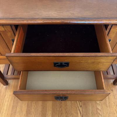 LOT 98: Mission Style Credenza/Side Board