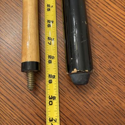 LOT 105: Pool Sticks & Case: Meucci & Unbranded