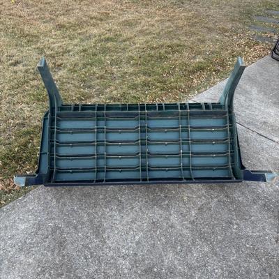 LOT 107: Outdoor Zero Gravity Chair along with an Adirondack Plastic Love Seat (appears to be painted)