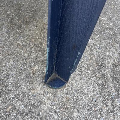 LOT 107: Outdoor Zero Gravity Chair along with an Adirondack Plastic Love Seat (appears to be painted)