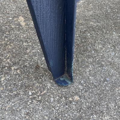 LOT 107: Outdoor Zero Gravity Chair along with an Adirondack Plastic Love Seat (appears to be painted)