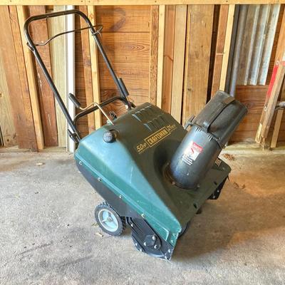 LOT 109: Craftsman 5.0 HP 21 Inch Gas Powered Snow Blower Model 536.885214