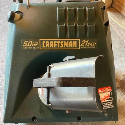 LOT 109: Craftsman 5.0 HP 21 Inch Gas Powered Snow Blower Model 536.885214