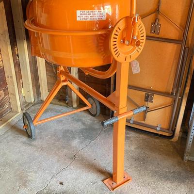 LOT 110: Central Machinery 3-1/2 Cubic Ft Rolling Cement Mixer