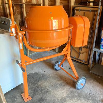 LOT 110: Central Machinery 3-1/2 Cubic Ft Rolling Cement Mixer