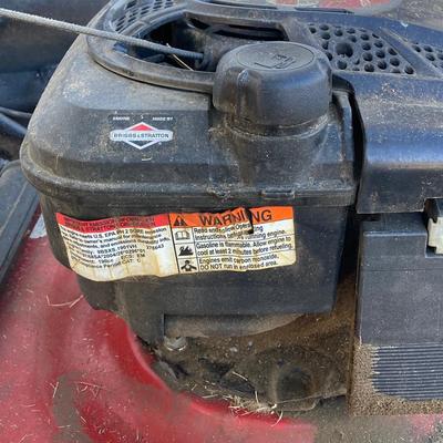 LOT 114: Yard Machines MTD Gas Powered Self Propelled Lawn Mower Model No. 12A-464T020 with Bag