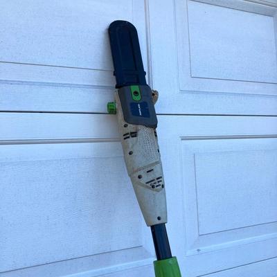 LOT 117: Poulon Electric Powered Pole / Trim Saw and Poulon Hedge Trimmer Item 62630