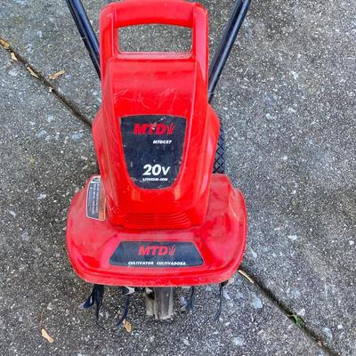LOT 119: MTD 20v Cultivator with Battery and Charger