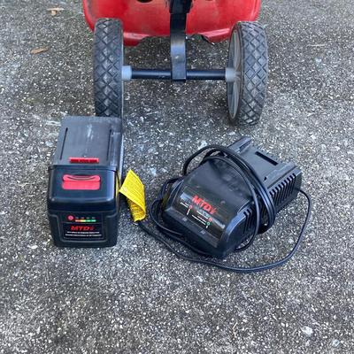 LOT 119: MTD 20v Cultivator with Battery and Charger