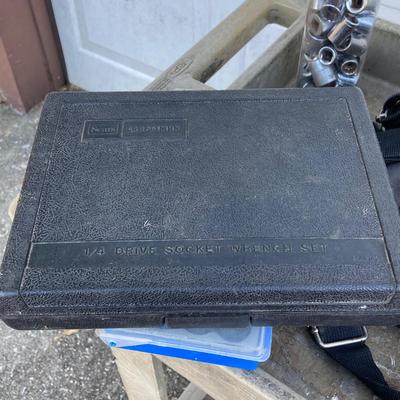 LOT 123: Rubbermaid Rolling Utility Cart with Large Collection of Tools