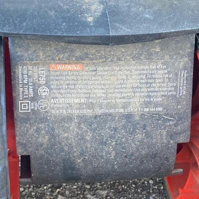 LOT 125: Black & Decker Edge Hog LE750 with Garden / Lawn Stakes, Rake, Shovel and Hoe