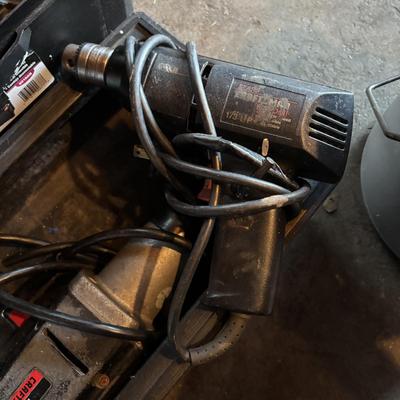 LOT 135: Garage Find Tools: Sockets, Rachets, Drill Bits, Impact Wrench (untested) & More