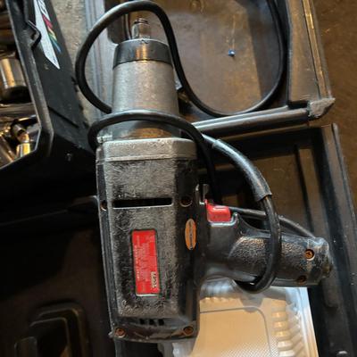 LOT 135: Garage Find Tools: Sockets, Rachets, Drill Bits, Impact Wrench (untested) & More