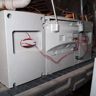 LOT 140: Sony CFD-ZW755 Boom Box with CDs, Walkmans & Timex Clock