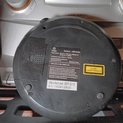 LOT 140: Sony CFD-ZW755 Boom Box with CDs, Walkmans & Timex Clock