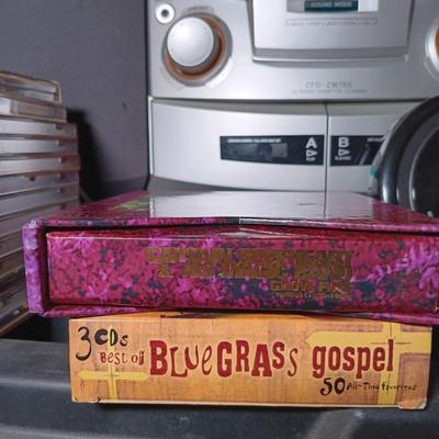 LOT 140: Sony CFD-ZW755 Boom Box with CDs, Walkmans & Timex Clock