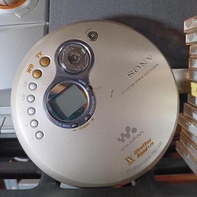 LOT 140: Sony CFD-ZW755 Boom Box with CDs, Walkmans & Timex Clock