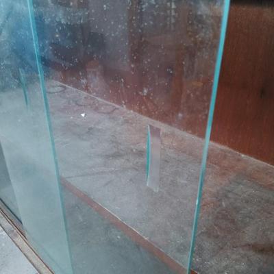 LOT 141: Vintage Glass Front Bookcase Case