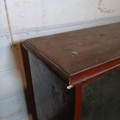 LOT 141: Vintage Glass Front Bookcase Case