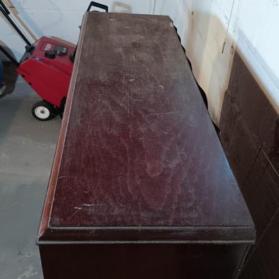 LOT 141: Vintage Glass Front Bookcase Case