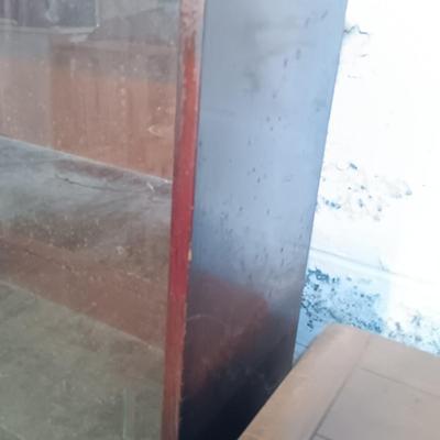 LOT 141: Vintage Glass Front Bookcase Case