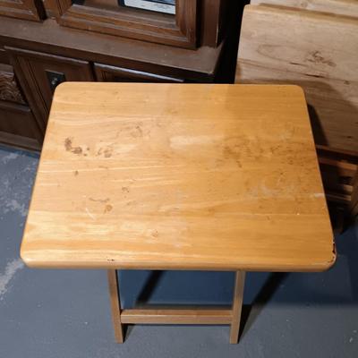 LOT 142: Set of (5) Folding TV Tables