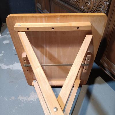 LOT 142: Set of (5) Folding TV Tables