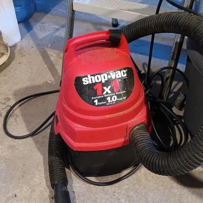 LOT 143: Kenmore Heavy Duty Wet Dry Vac, ShopVac 1 Gallon Wet Dry Vac, Honeywell Fan & Folding Step Ladder