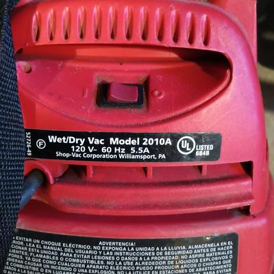 LOT 143: Kenmore Heavy Duty Wet Dry Vac, ShopVac 1 Gallon Wet Dry Vac, Honeywell Fan & Folding Step Ladder