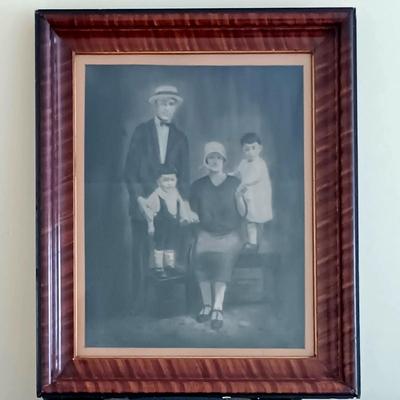 LOT 144: Antique Framed Family Photo