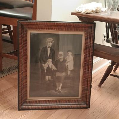 LOT 144: Antique Framed Family Photo