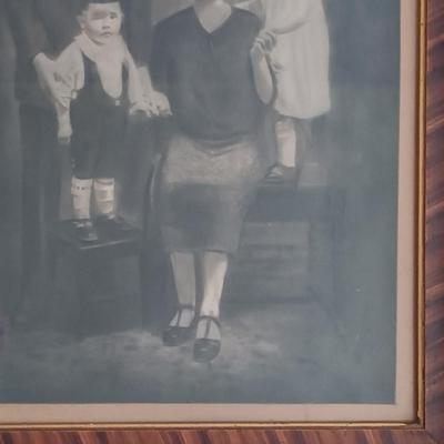 LOT 144: Antique Framed Family Photo