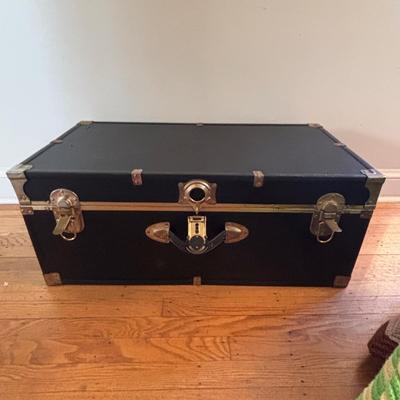 LOT 102: Storage Trunk w/Crochets Afghans