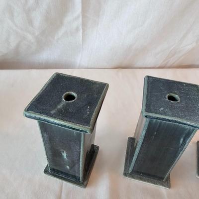 Fossilized Fish in Stone & Handmade Pottery (LR-JS)