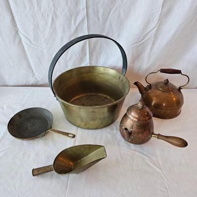Brass & Copper Pots By Bazar Francais NY, Tagus & More (LR-JS)