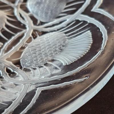 Lalique Two Flowers Frosted Glass Perfume Bottle & More Lalique Pieces (DR-JS)