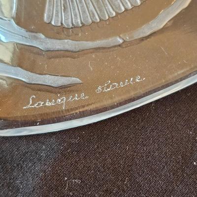 Lalique Two Flowers Frosted Glass Perfume Bottle & More Lalique Pieces (DR-JS)