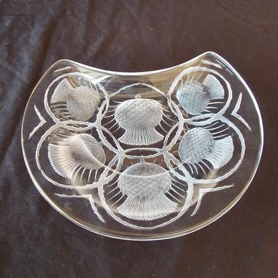 Lalique Two Flowers Frosted Glass Perfume Bottle & More Lalique Pieces (DR-JS)