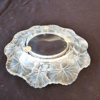 Lalique Two Flowers Frosted Glass Perfume Bottle & More Lalique Pieces (DR-JS)