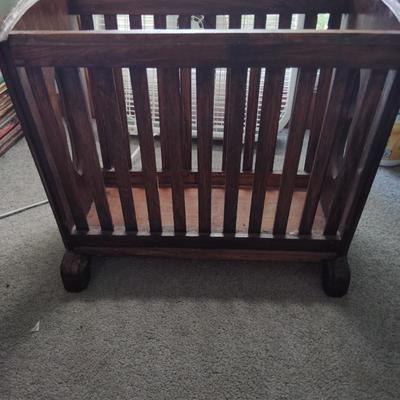 Vintage Wooden Magazine Holder