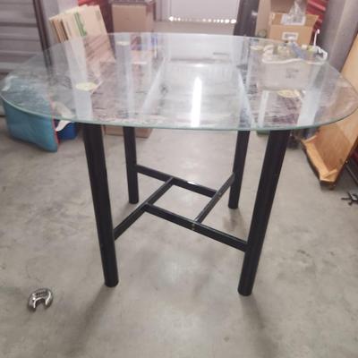 Glass top table