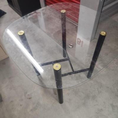 Glass top table